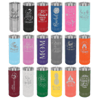 22oz Skinny Tumbler - Slim Insulated Stainless Steel