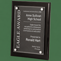 Black Piano Finish Floating Acrylic Plaque