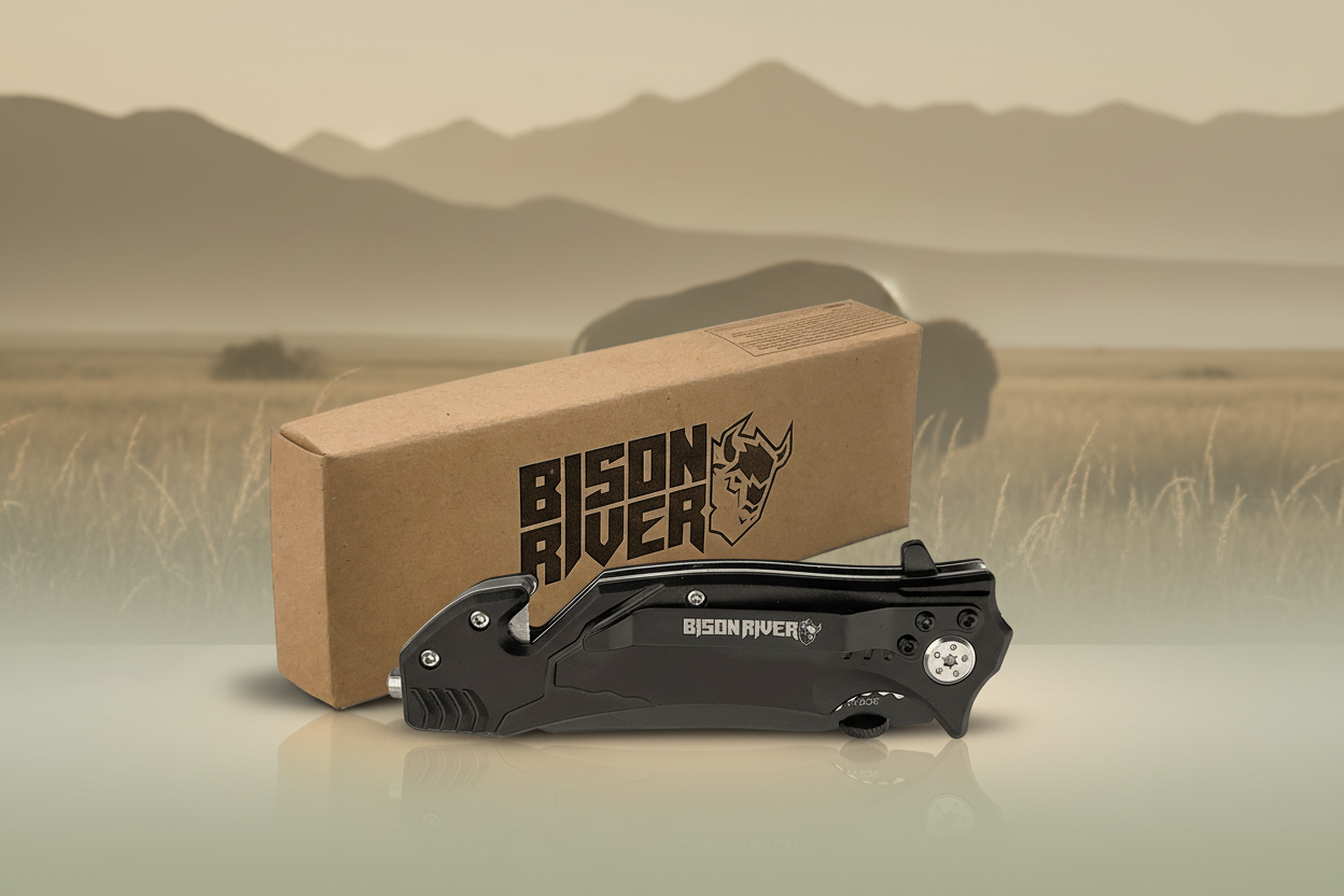 Black Bison River 4 1/2" Rescue Knife
