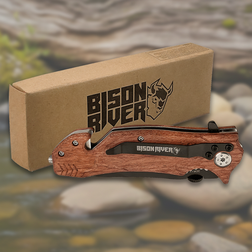 Bison River 4 1/2" Wood Rescue Knife