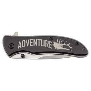 Bison River 4.25" Black Folding Pocket Knife