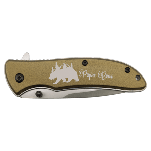 Bison River 4.25" Black Folding Pocket Knife