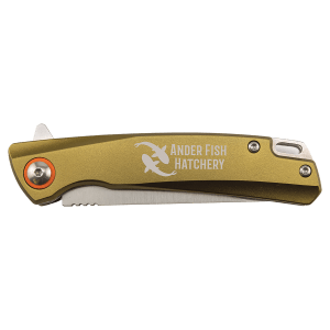 Bison River 4" EDC Knife with Ball Bearing Open
