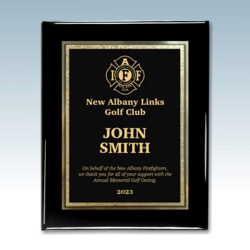 Piano Finish Plaque with Plate