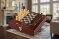 Rosewood Finish Chess Set