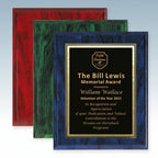 Colored Woodgrain Finish Plaque