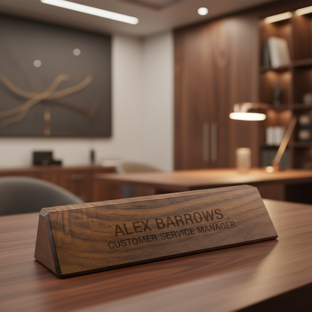 10 1/2" Genuine Walnut Desk Wedge