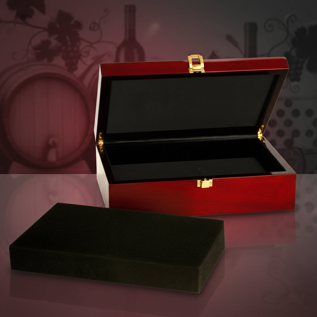10 1/4" x 7 1/2" x 3 1/8" Rosewood Piano Finish Gift Box