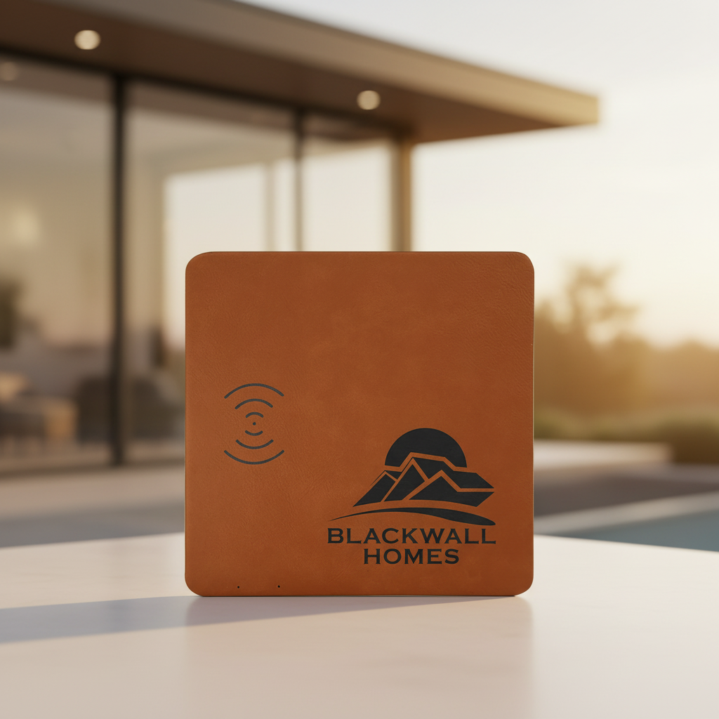 Rawhide 8" x 8" Laserable Leatherette Phone Charging Mat