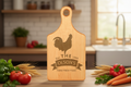 13 1/2" x 7" Maple Paddle Shaped Cutting Board