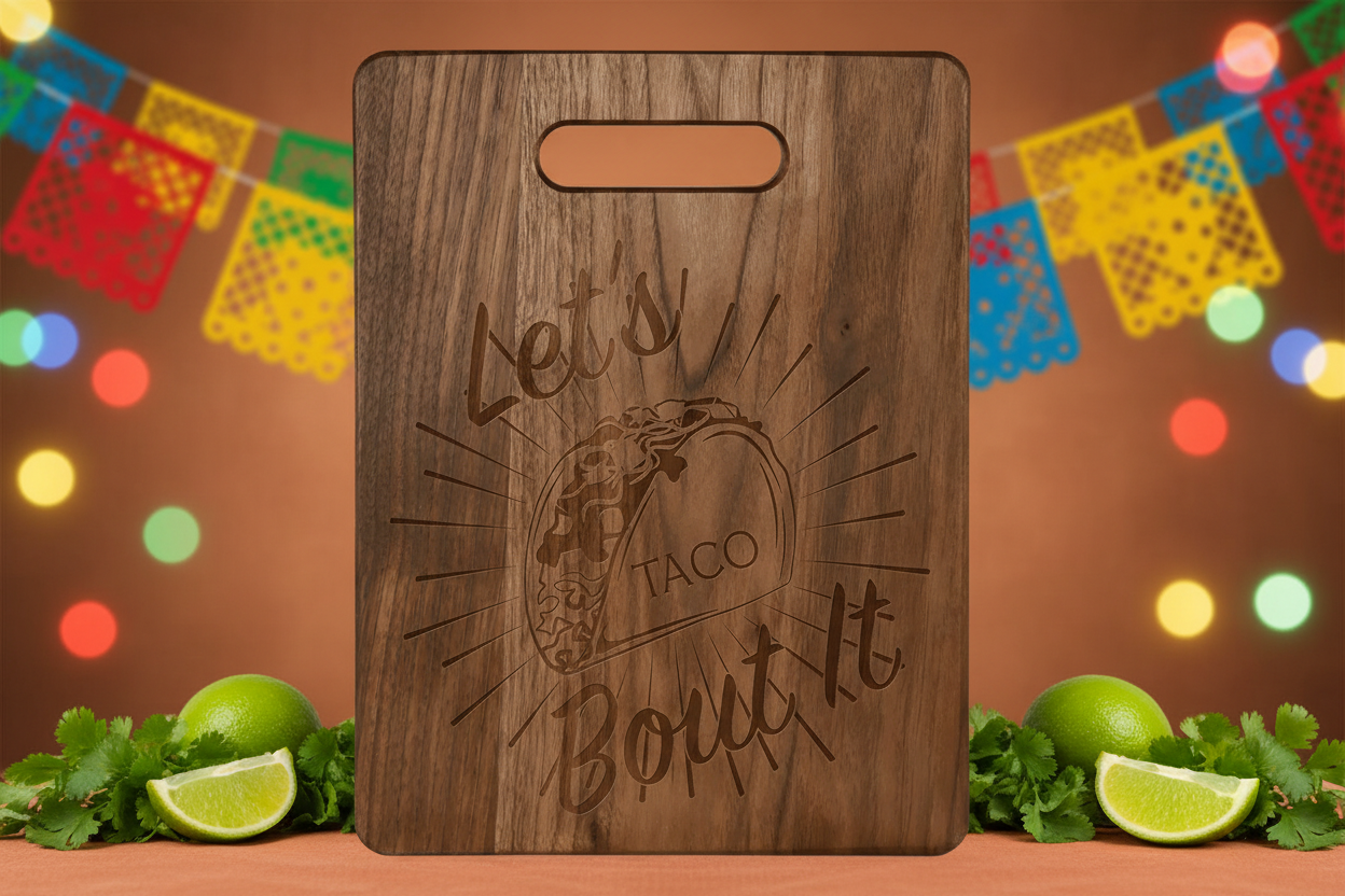 11 1/2" x 8 3/4" Walnut Cutting Board