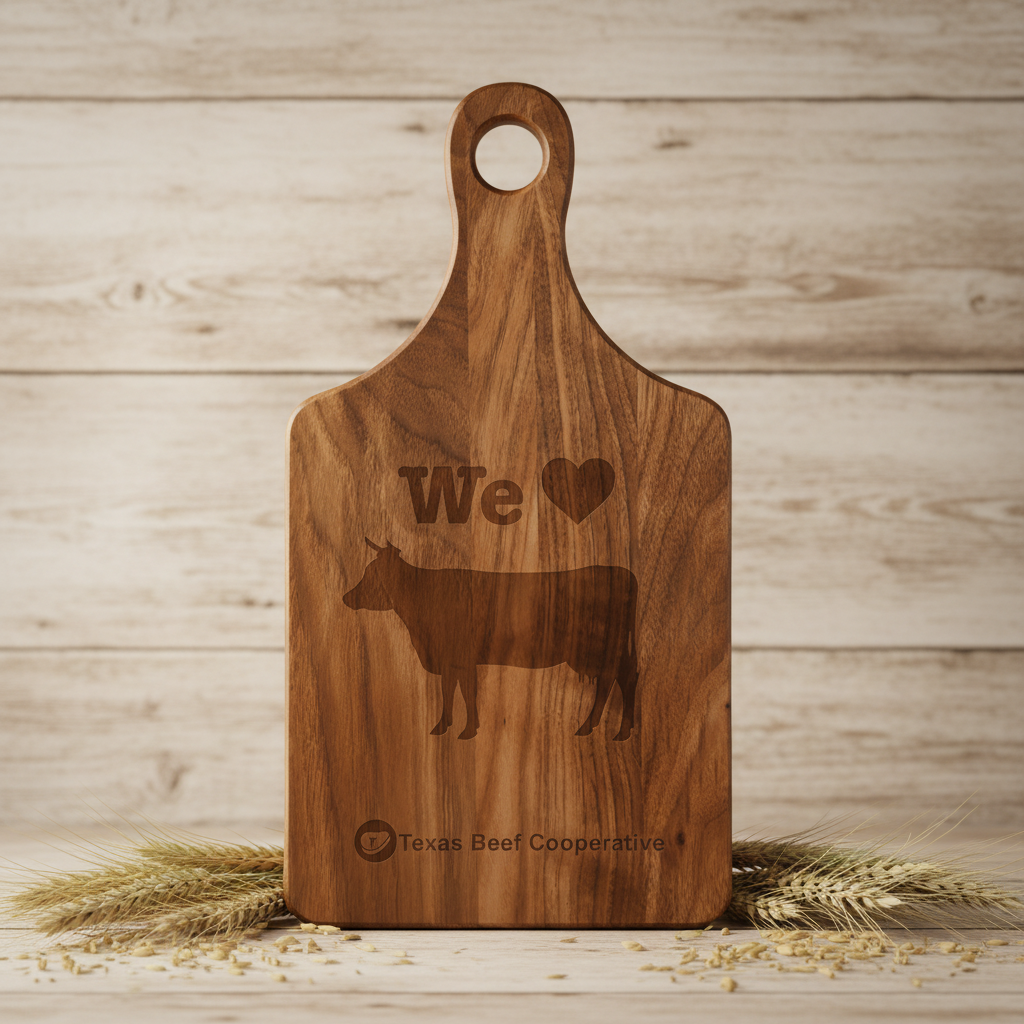 13 1/2" x 7" Walnut Paddle Shape Cutting Board
