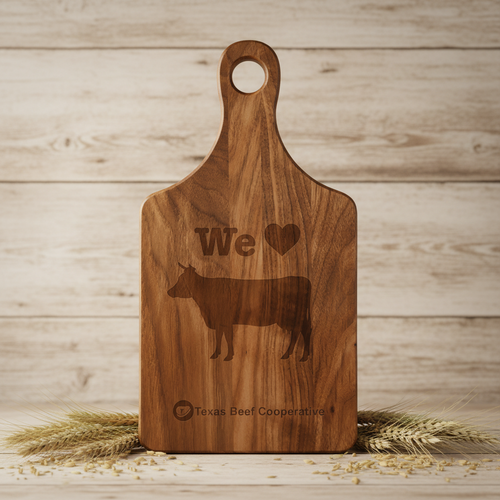 13 1/2" x 7" Walnut Paddle Shape Cutting Board