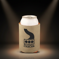 Light Brown 3 3/4" Laserable Leatherette Beverage Holder