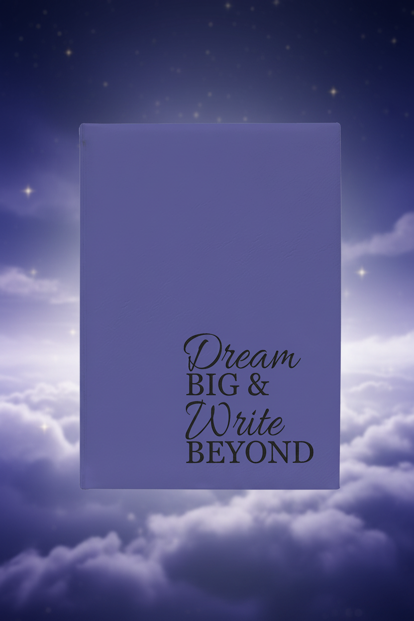 Purple 7" x 9 3/4" Laserable Leatherette Journal with Lined Notepad