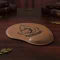 Dark Brown 9" x 10 1/4" Laserable Leatherette Mouse Pad