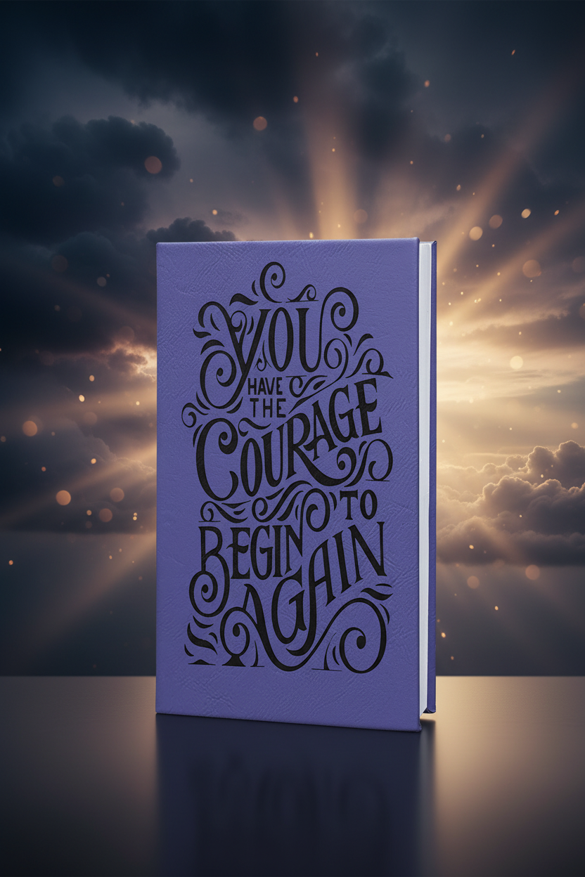 Purple/Black 5 1/4" x 8 1/4" Laserable Leatherette Journal with Lined Notepad