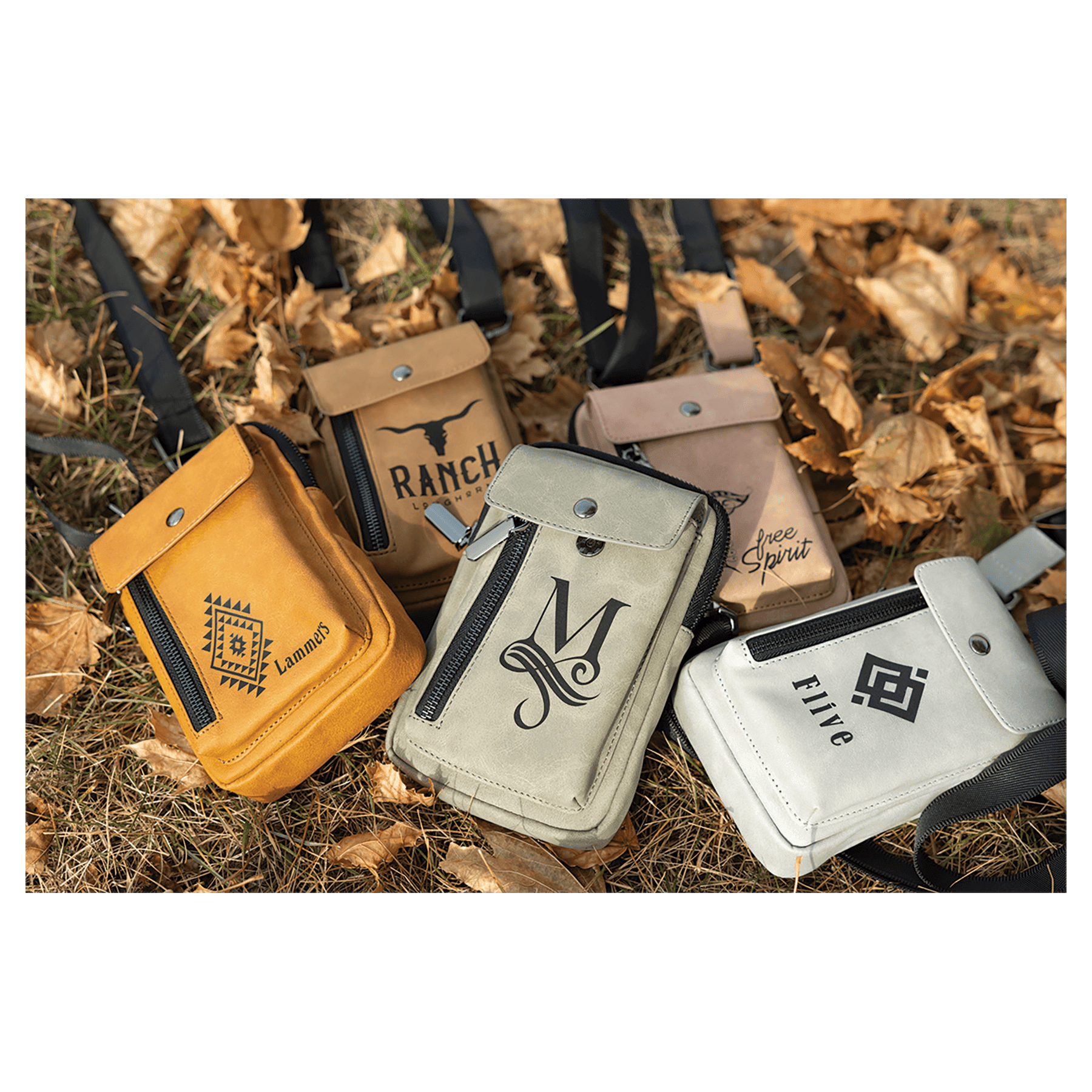 Laserable Leatherette Urban Crossbody Bag – Creekside Collection