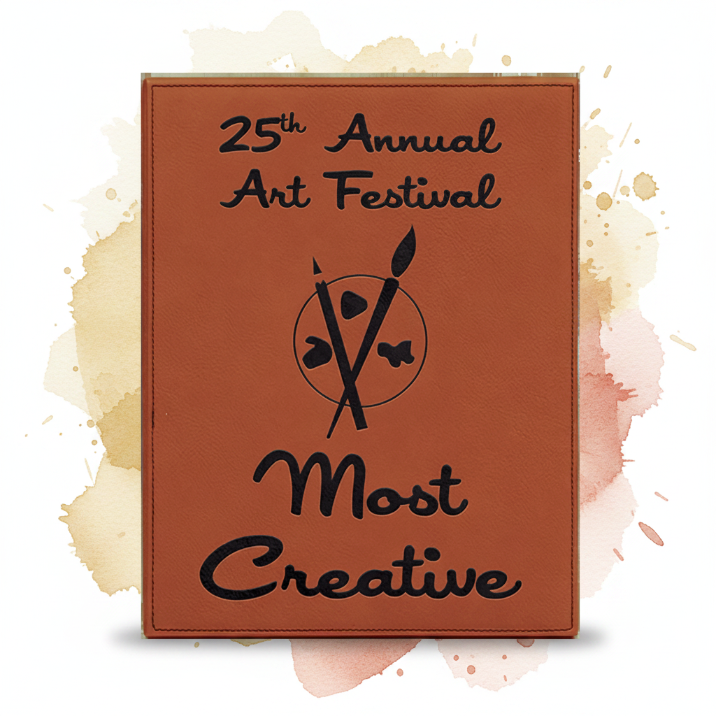 Laserable Leatherette Plaque