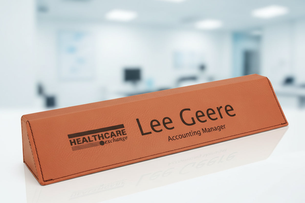 Rawhide 10 1/2" Laserable Leatherette Desk Wedge