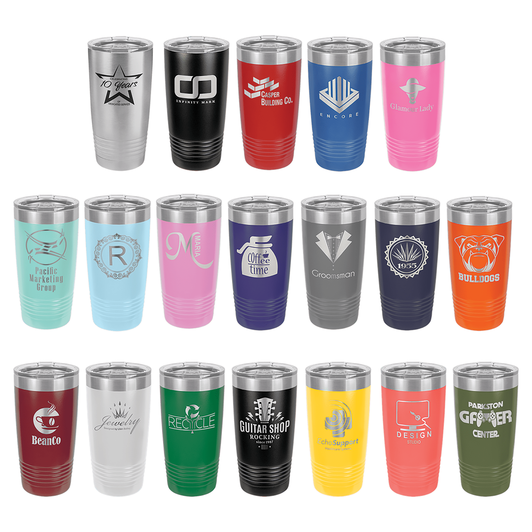 20oz Ringneck Tumbler - Double Wall Insulated Stainless Steel