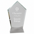 8 1/2" Peak Platinum Glass with Full Metal Base