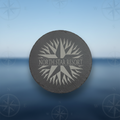 9 3/4" Round Slate Decor with Foam Pads