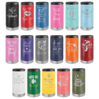 Personalized Slim Can Cooler - Polar Camel Insulated Beverage Holder