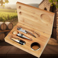 Bamboo 4-Piece Wine Tool Set