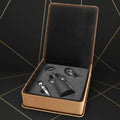 Light Brown Laserable Leatherette 3-Piece Wine Tool Gift Set